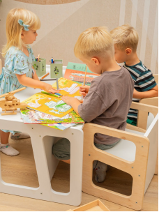 Desk with chair, table and chair, children's desk