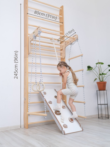 Espaliers pour enfants, structure d'escalade pour chambre d'enfant x245