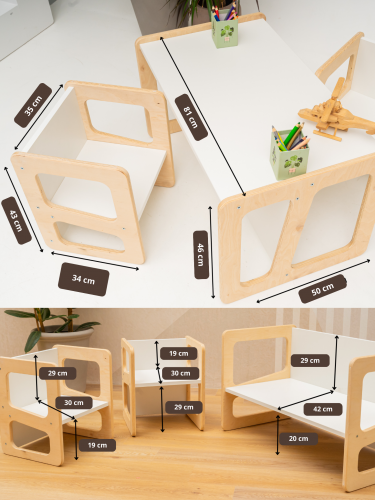 Bureau avec chaise, table et chaise, bureau pour enfants